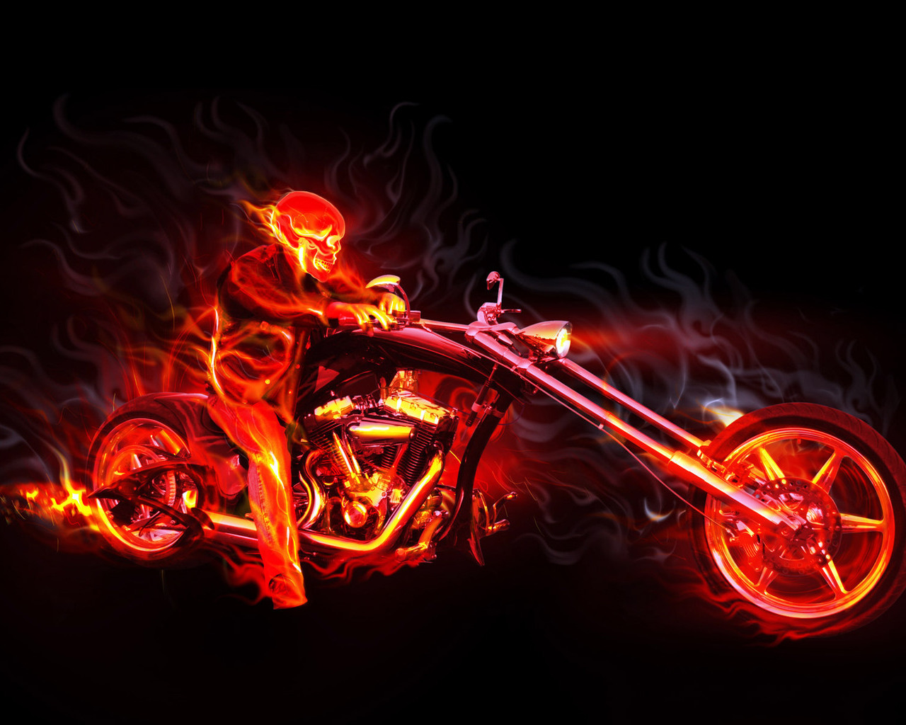 Desktop Wallpaper Gallery 3D Art Ghost Rider 3d Free