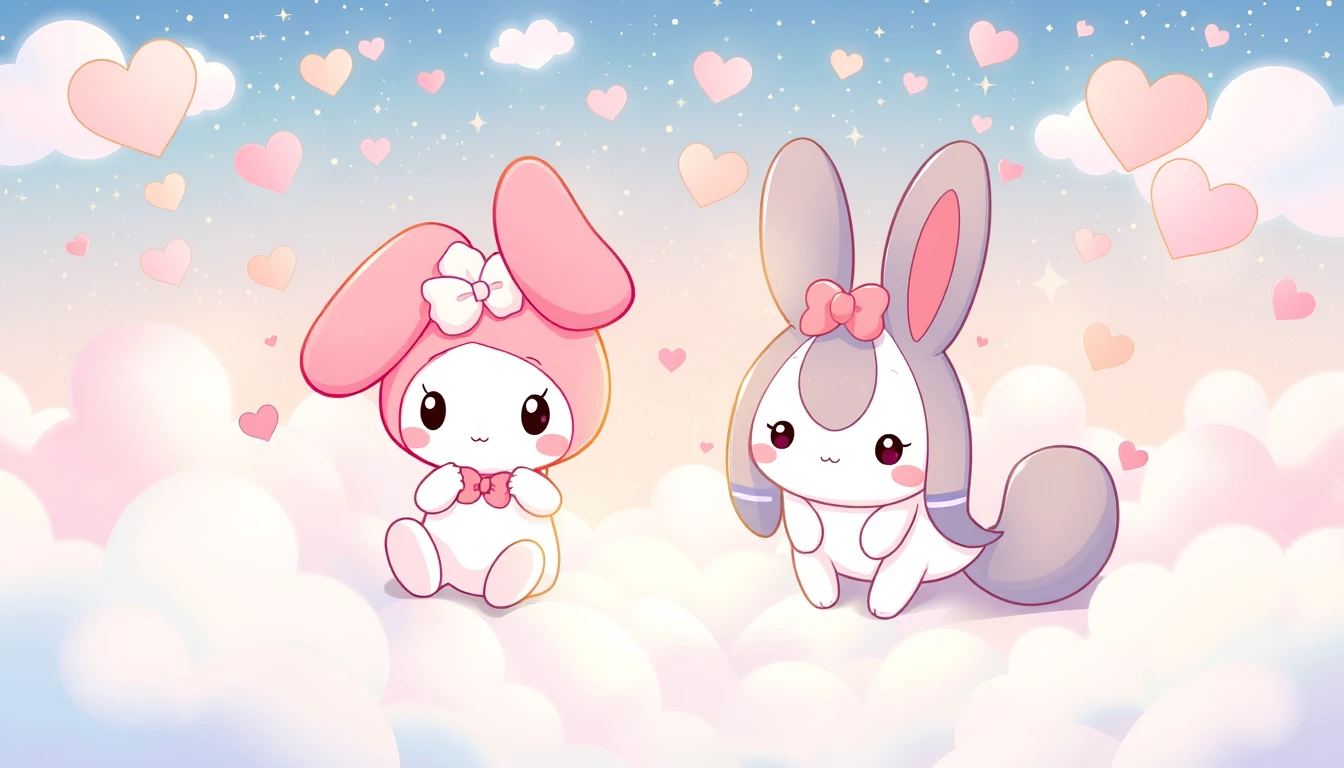 My Melody And Cinnamoroll Wallpaper