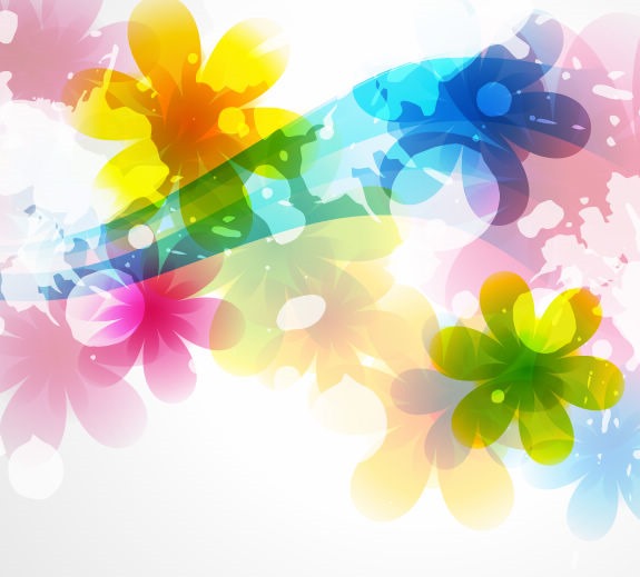 Vector Of Abstract Colorful Flower Background Free Vector Graphics