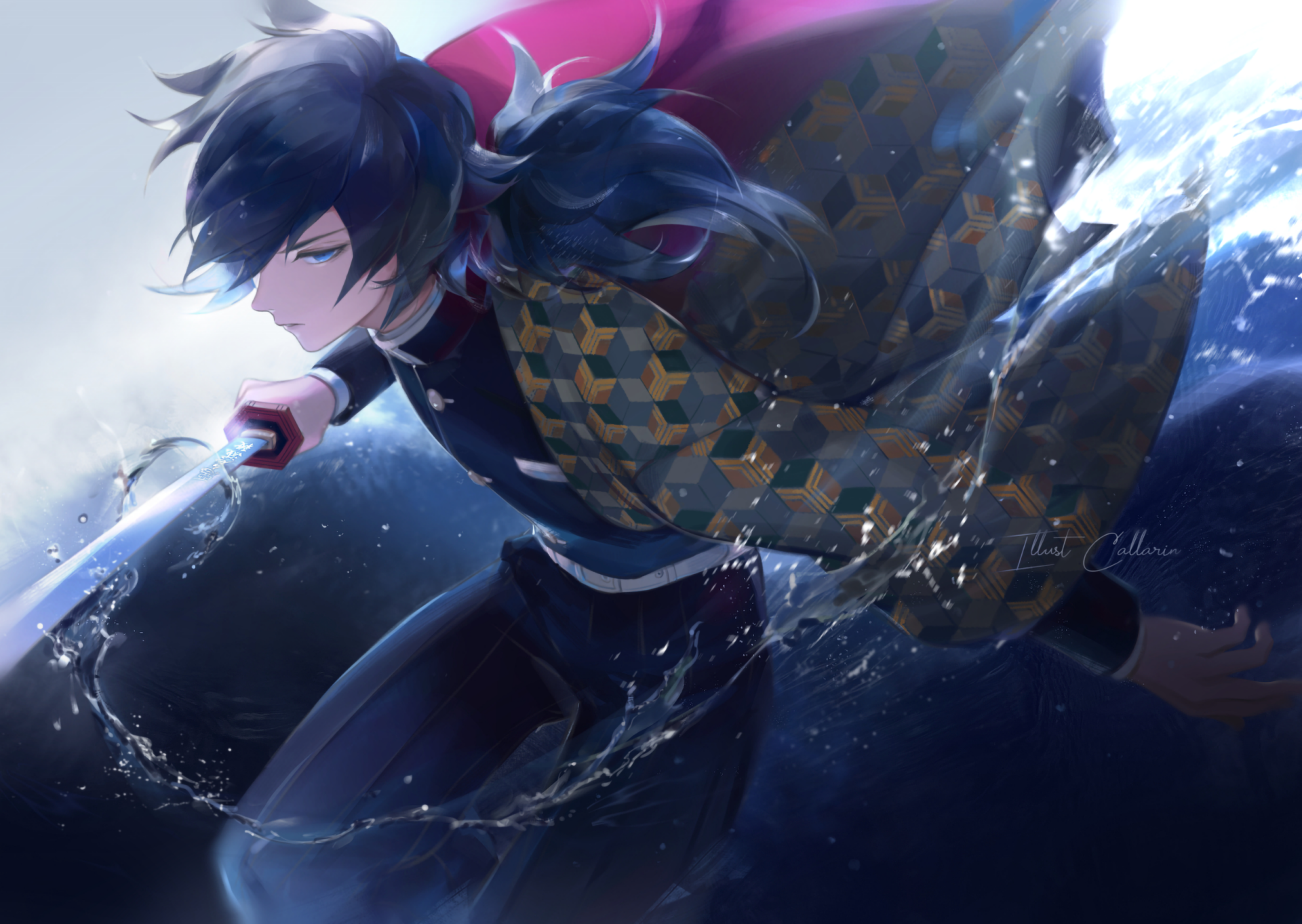 Giyuu Tomioka HD Wallpaper Stunning Demon Slayer