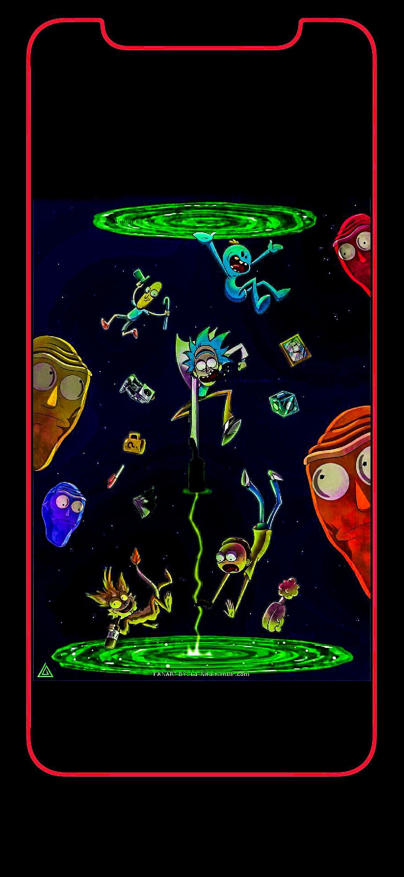 Rick And Morty iPhone Wallpaper Apple Icons