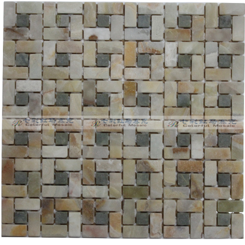 Stone Tile Wallpaper Mosaic For Kitchen Backsplash Bedroom
