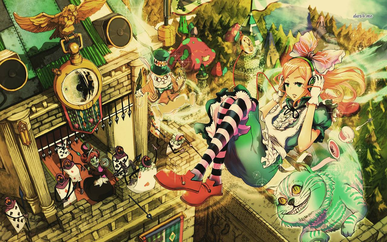 Alice In Wonderland Anime Manga Wallpaper
