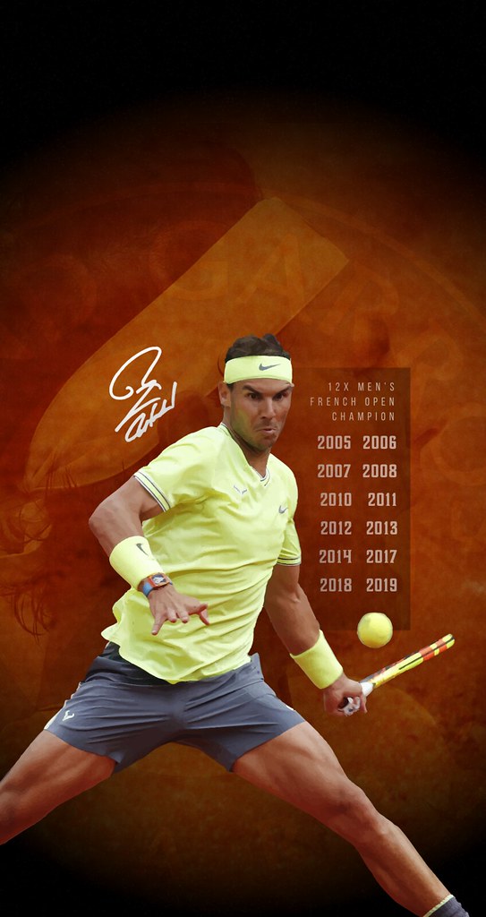 Rafael Nadal French Open iPhone Wallpaper