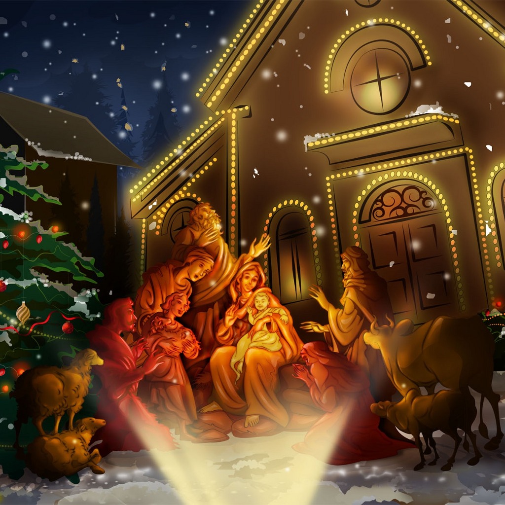 Wallpaper For iPad Celebrating Jesus BirtHDay Christmas