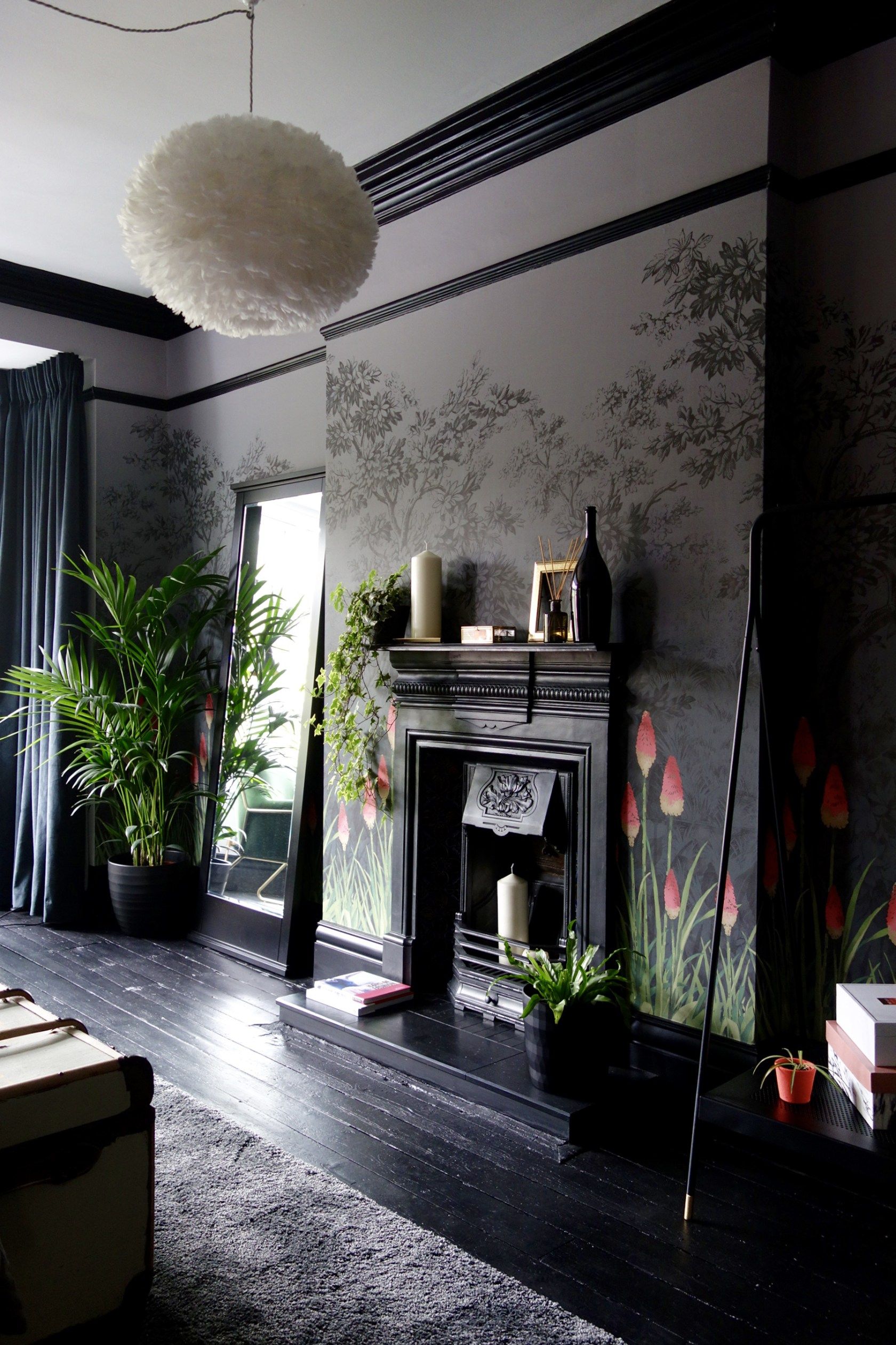 Exotic Dark Living Room Design Ideas