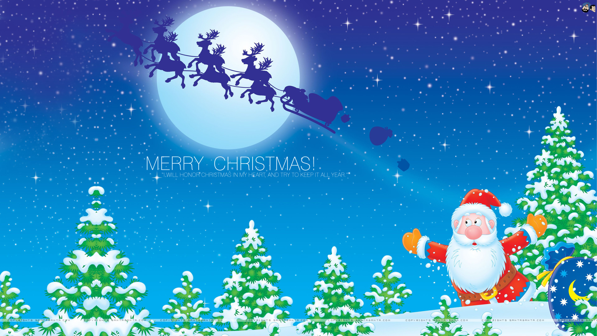 Free Download Cute Merry Christmas Background 12179 Full