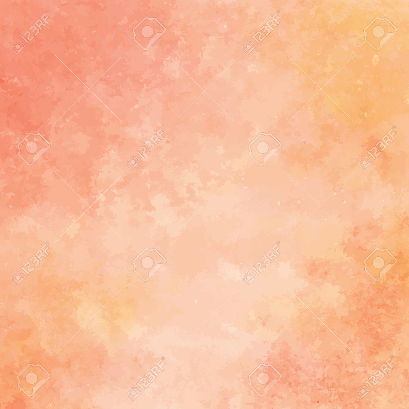 Peach And Orange Watercolor Texture Background Hand Painted