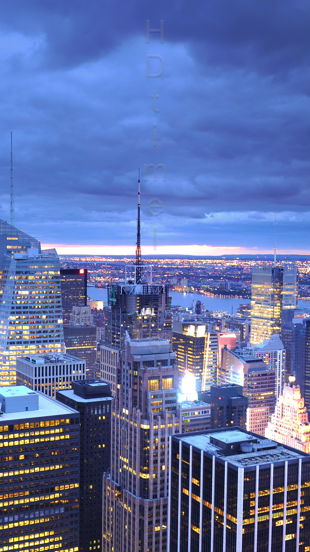 Manhattan Skyline Lockscreen HD Android Wallpaper