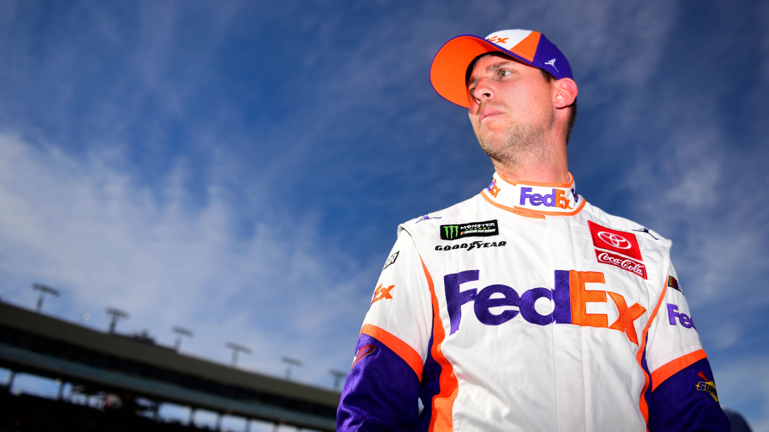 Denny Hamlin With Sky Wallpaper