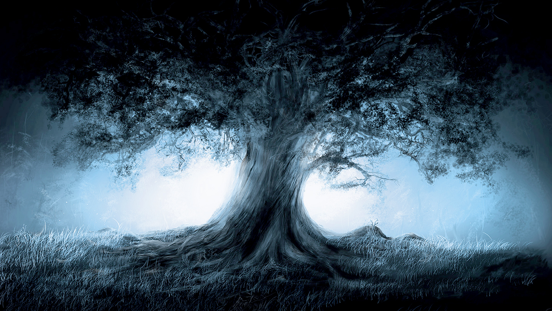 Fantasy Magic Tree Art HD Wallpaper For