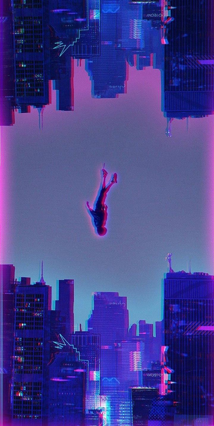 Glitch Wallpaper Superhero Trippy