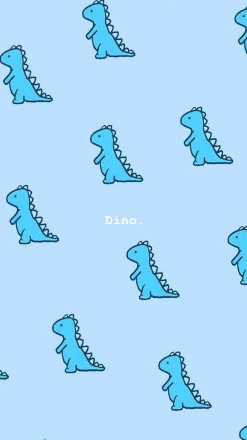 Cartoon Dinosaur Phone Wallpaper