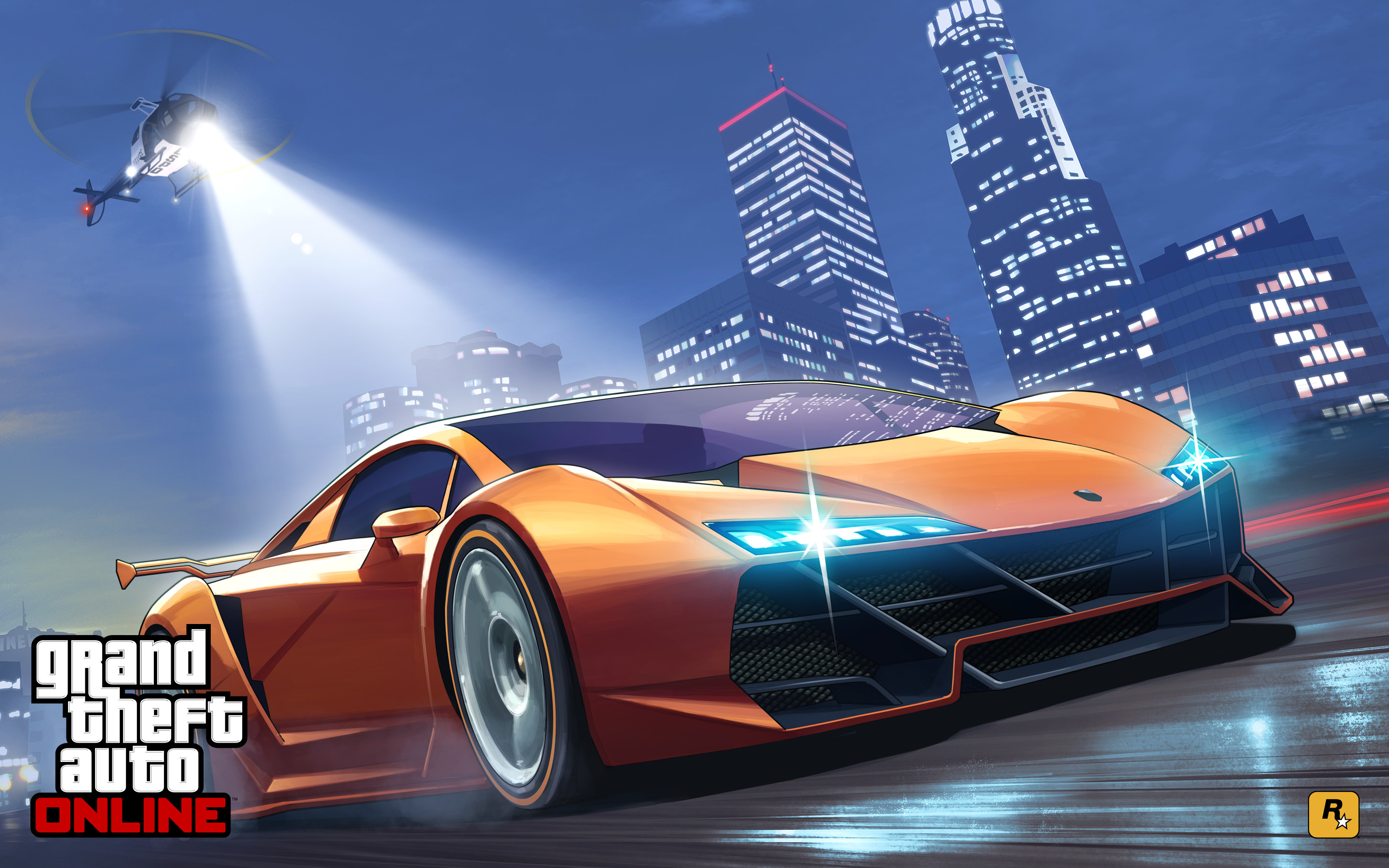 Grand Theft Auto V Gta Online Art Car Chase Police Wallpaper