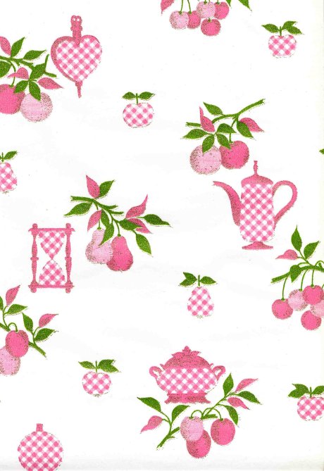 Pink Poodle Wallpaper And Checkerboard Teapot Too