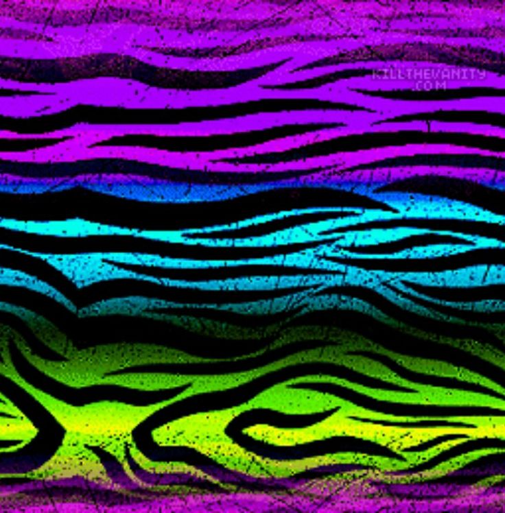 Neon Animal Zebras Prints Wallpaper Colors