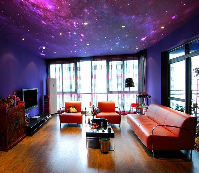 Fancy   Galaxy Wallpaper on ceiling by Fototapeta4upl