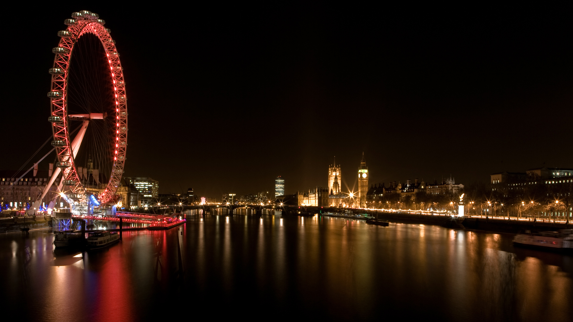 London At Night Wallpaper Wide Screen 1080p 2k 4k