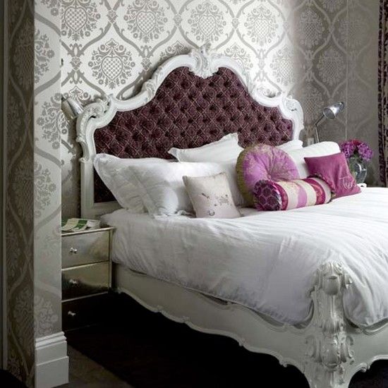 Purple and pewter bedroom Purple bedroom Bedroom ideas Grey