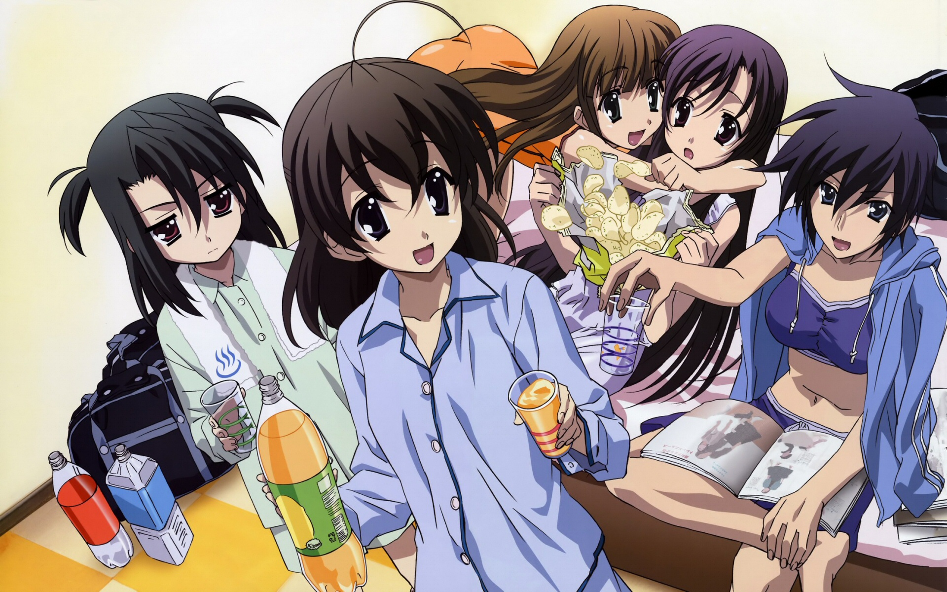 Muryou Anime Wallpaper School Days Girls