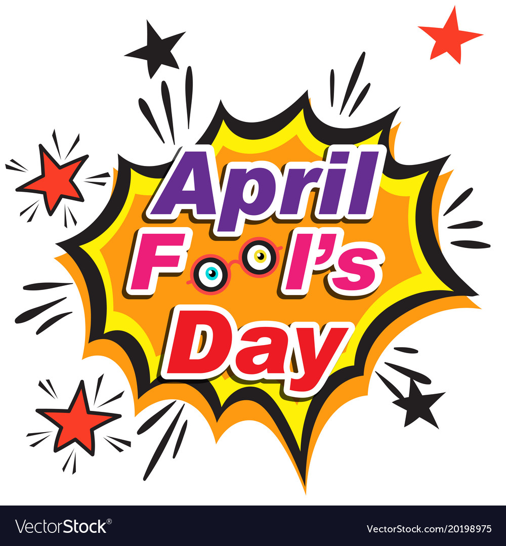 April Fools Day Explosion Background Image Vector