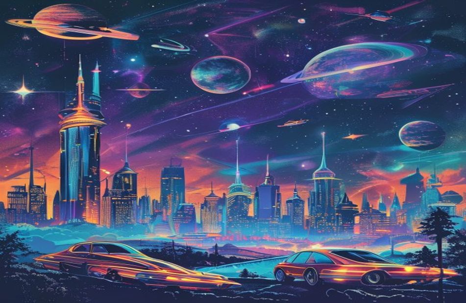 Retro Sci Fi Wallpaper