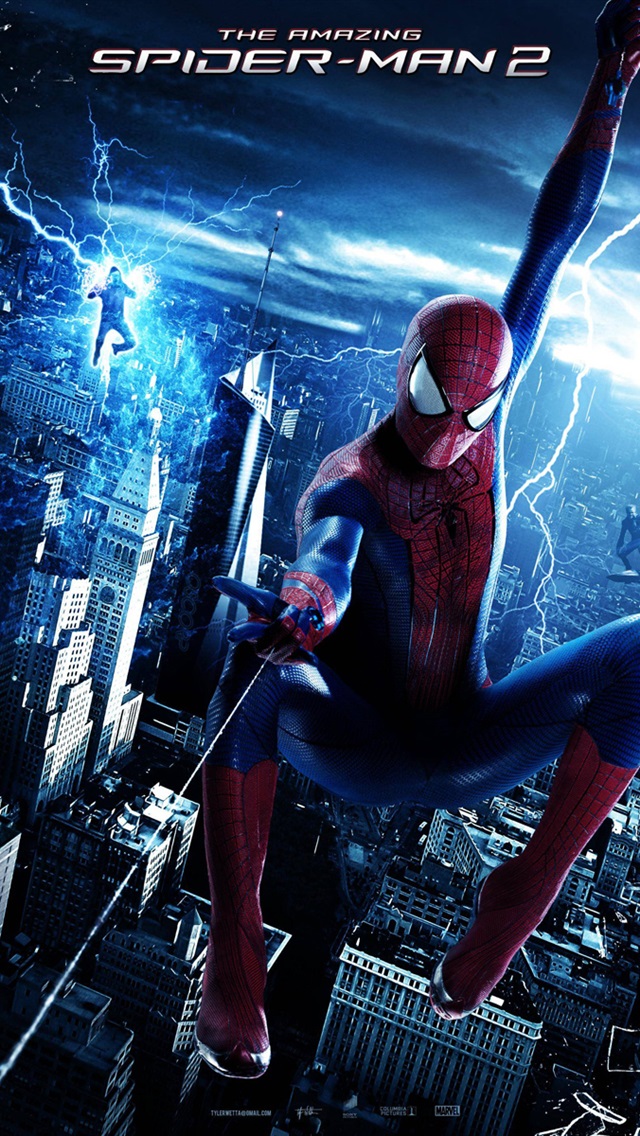 2014 The Amazing Spider Man 2 iPhone Wallpaper 640x1136 iPhone 5 5S