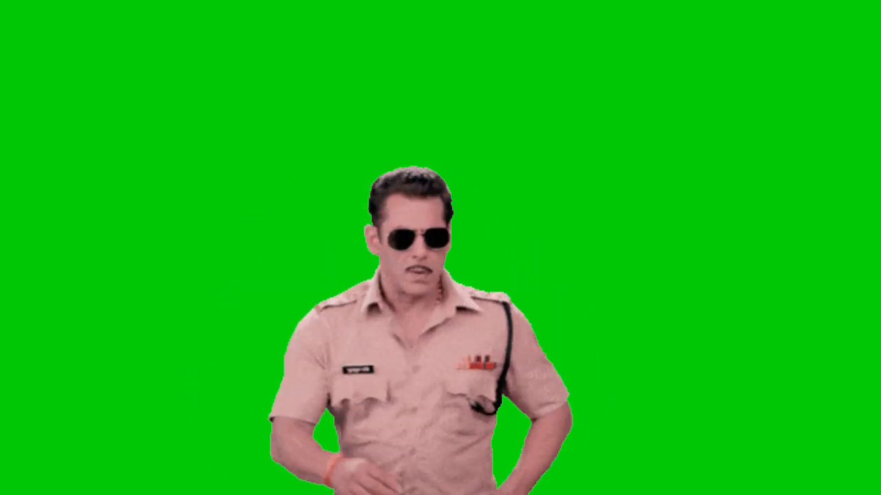 Salman Khan Green Screen Police Dabbang On