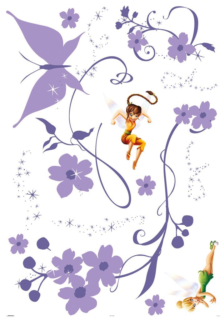 Fairies Pixies And Posies Maxi Sticker By Kids Home Wallpaper