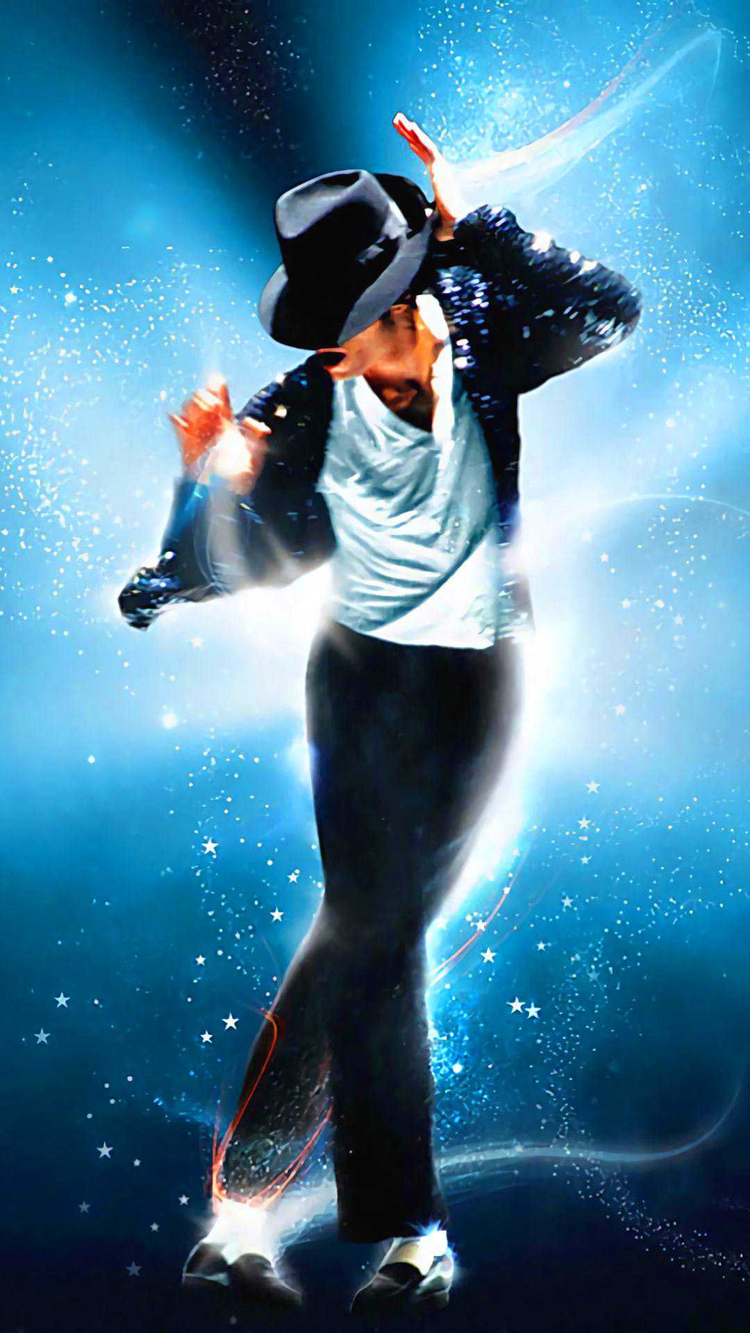 Michael Jackson performing on stage