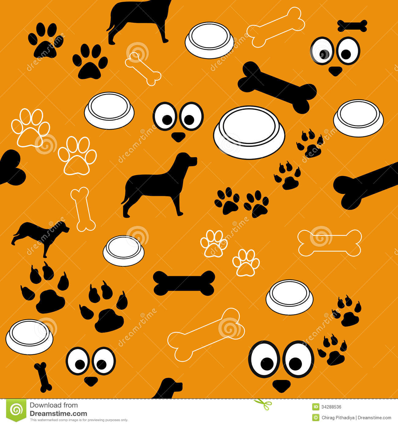 Dog Pattern Wallpaper HD Jpg