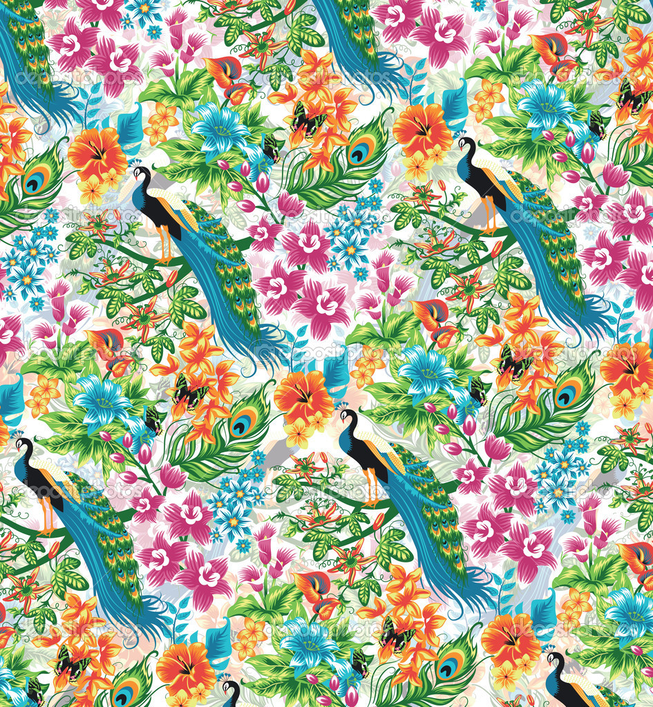 Tropical Wallpaper Pattern Seamless Tropi