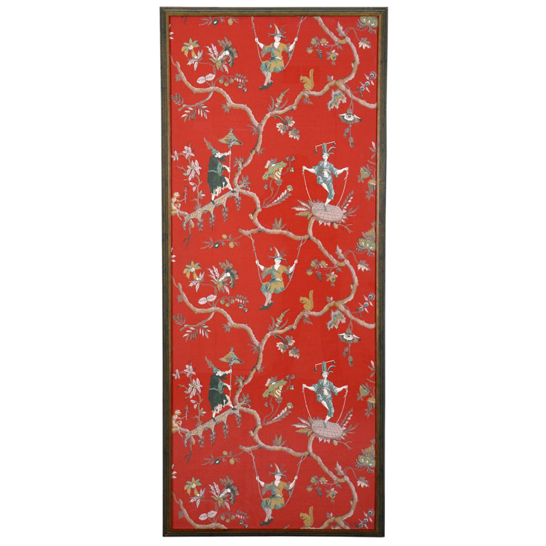 Chinoiserie Chic Framed Chinoiserie Wallpaper Panels