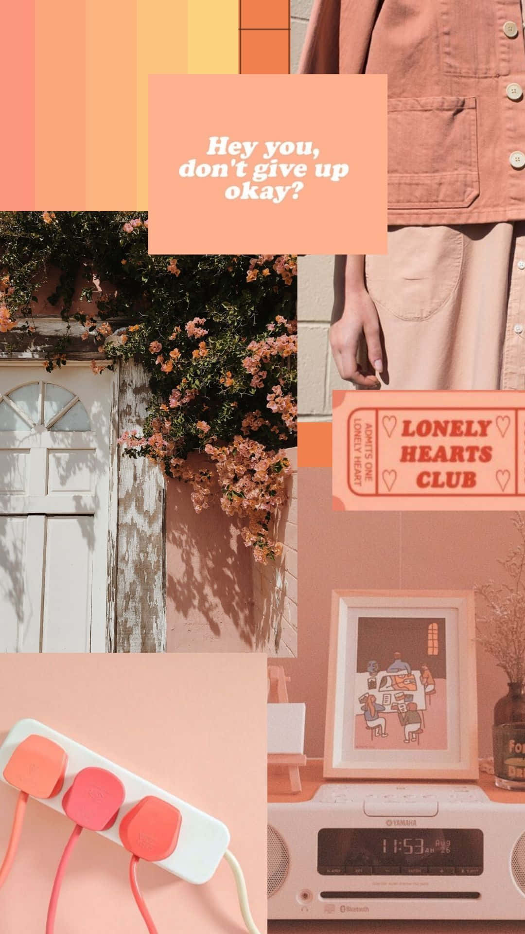 Vintage Peach Wallpaper