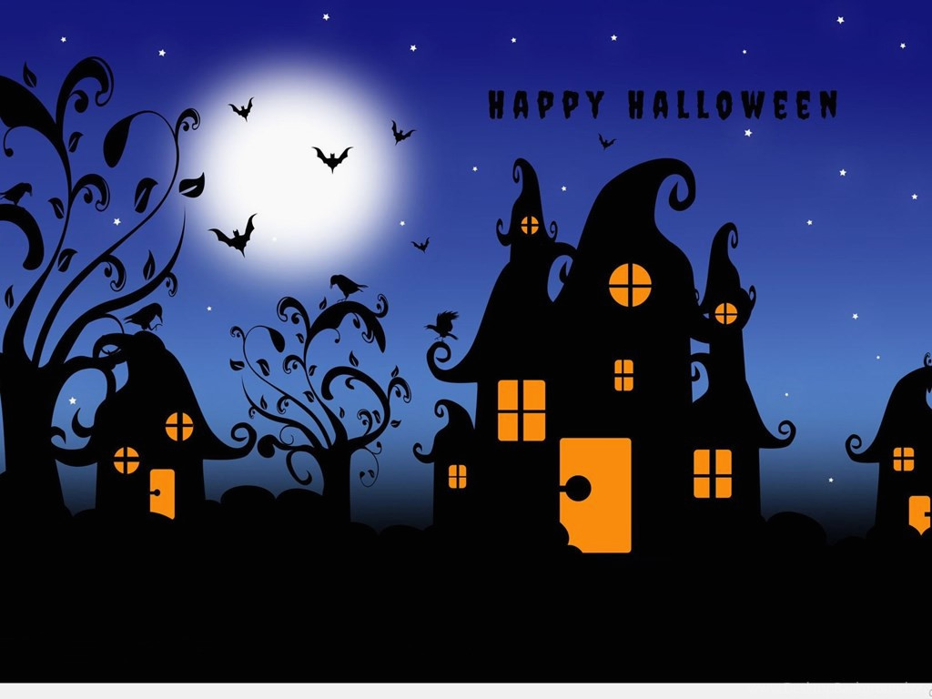 Background With Happy Halloween Desktop Background For Black