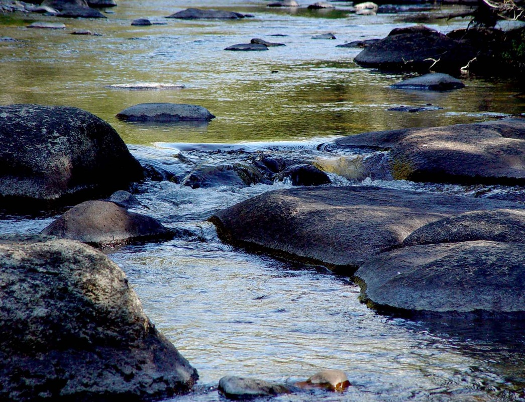 River Rocks Background Wallpaper Desktop
