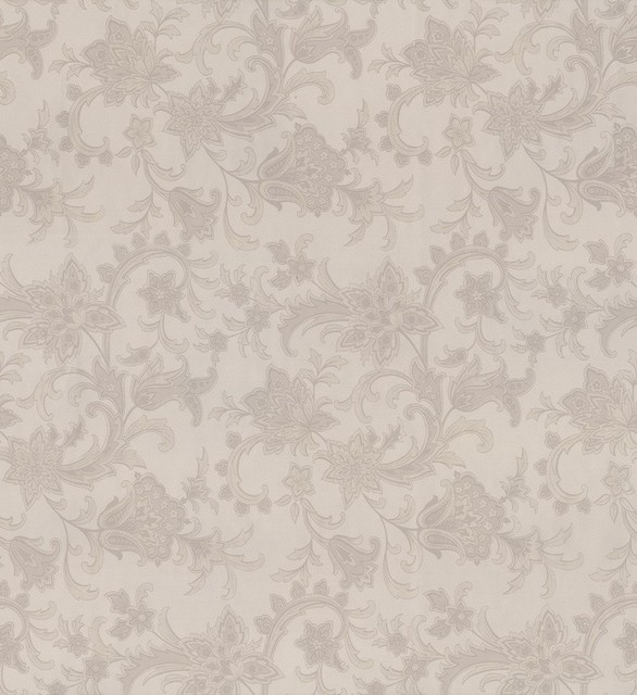 Athena Floral Wallpaper Gray Traditional By