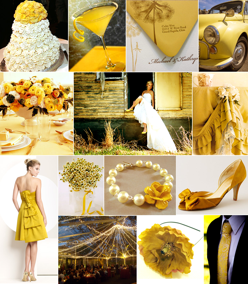 Mustard Yellow Wedding Lg Purple Gray And