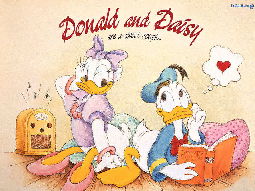 Classic Disney Image Donald And Daisy Vintage Wallpaper HD