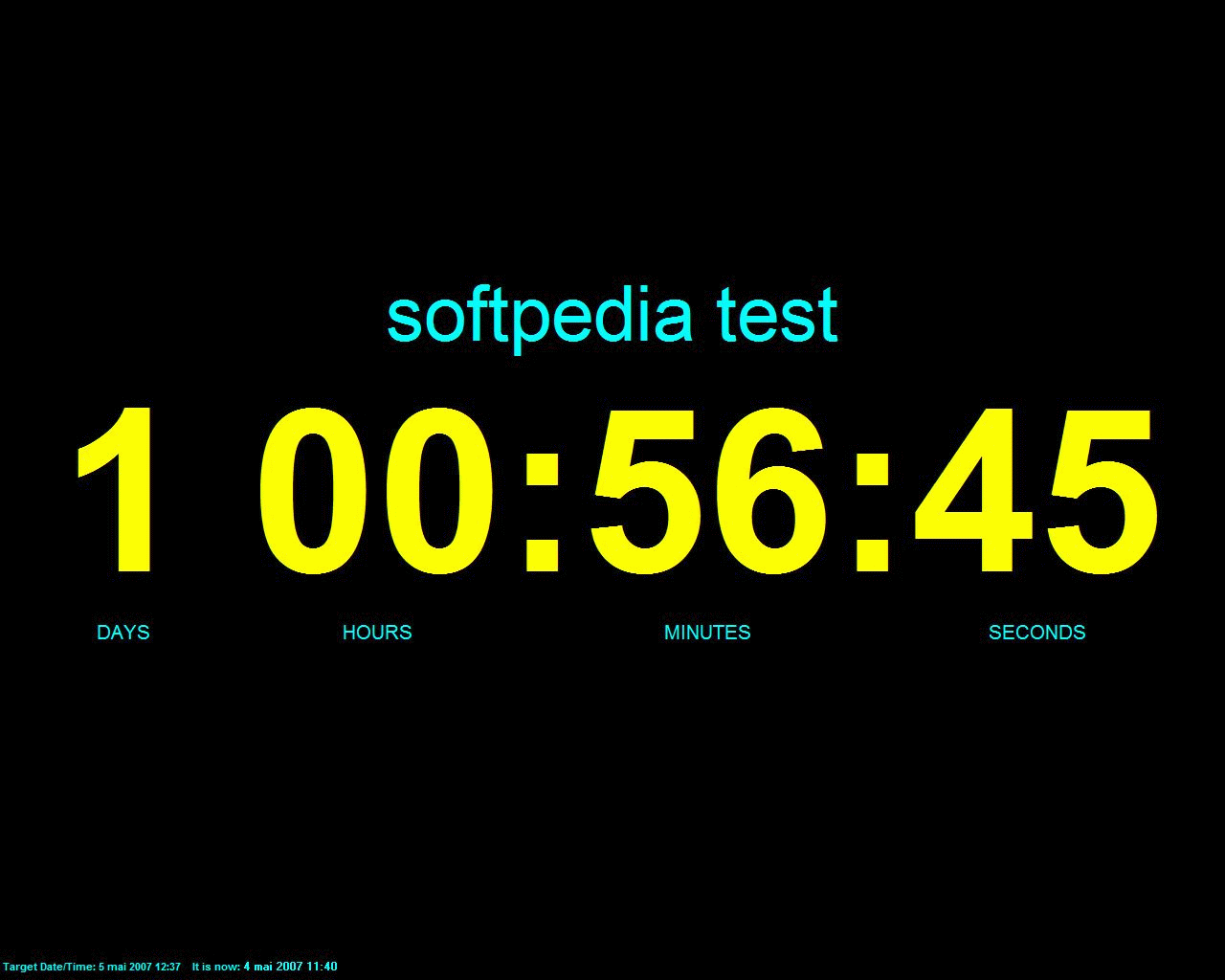 Clock Countdown Screensaver