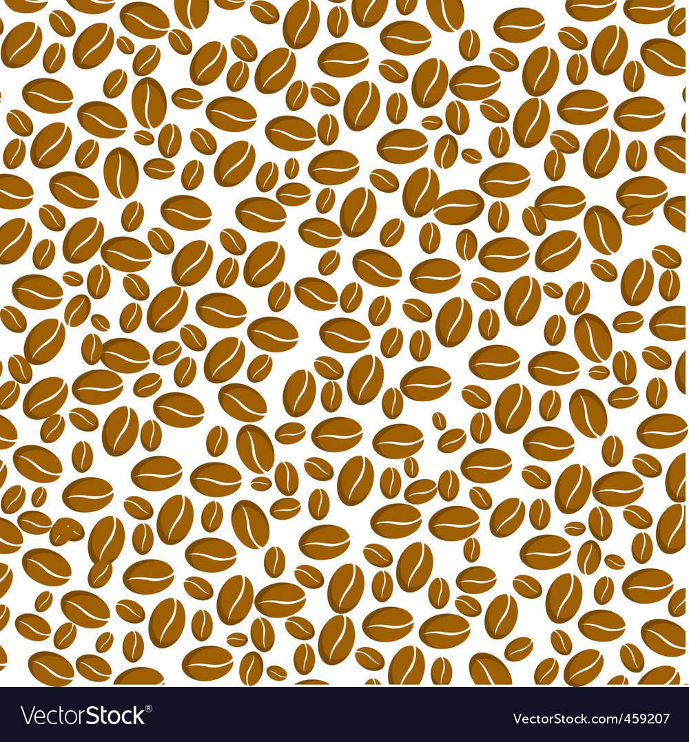 Coffee Beans Background Royalty Vector Image
