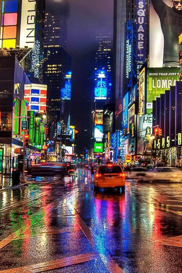 New York City Times Square At Night Jpg
