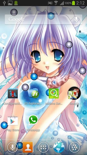 View bigger   3D Anime Girl Live Wallpaper for Android screenshot