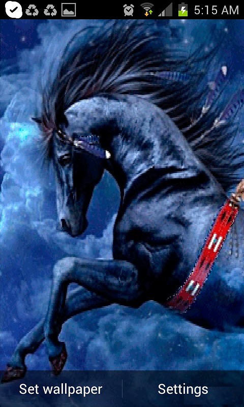 Blue Horse Live Wallpaper Android