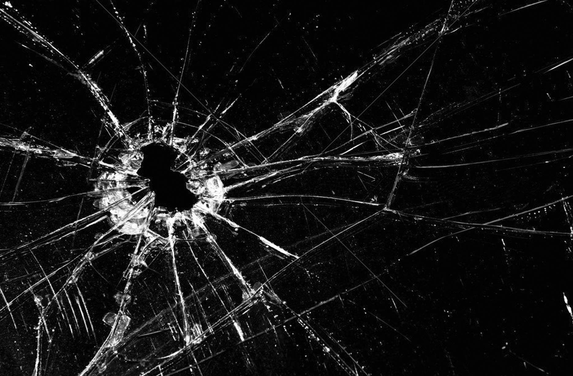 Shattered Crack Abstract Window Bokeh Pattern Psychedelic Wallpaper
