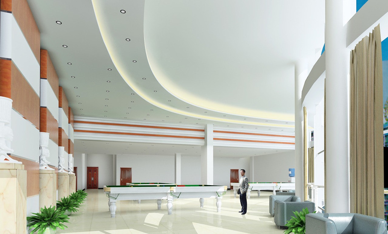 Interior Design Of Luxury Sports Club 3d House