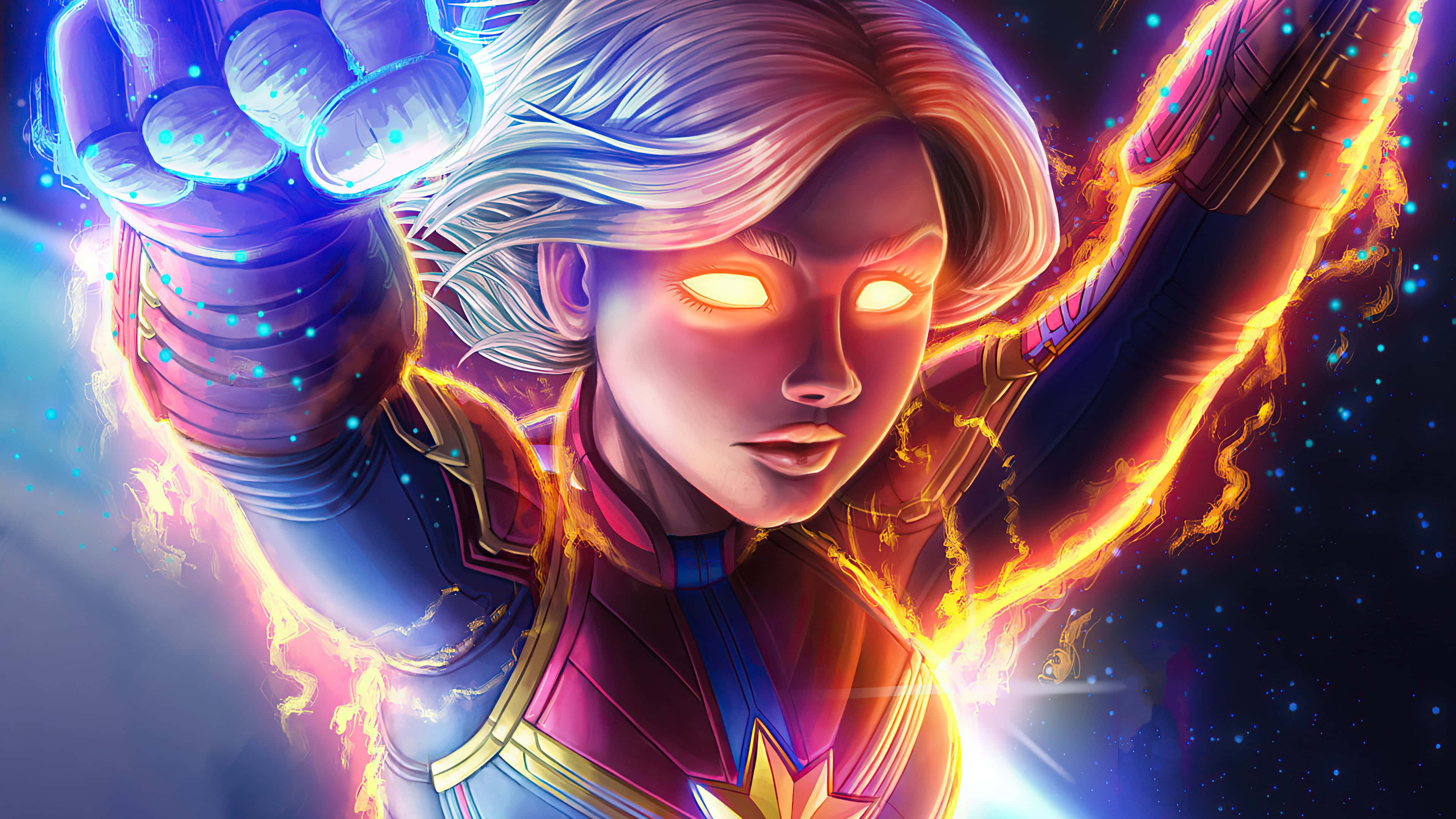 Captain Marvel iPad Wallpaper