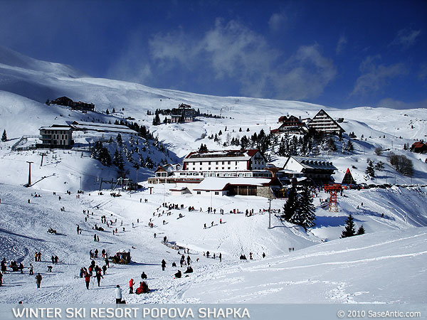 Winter Ski Resort Popova Shapka Shar Mountain Republic Of