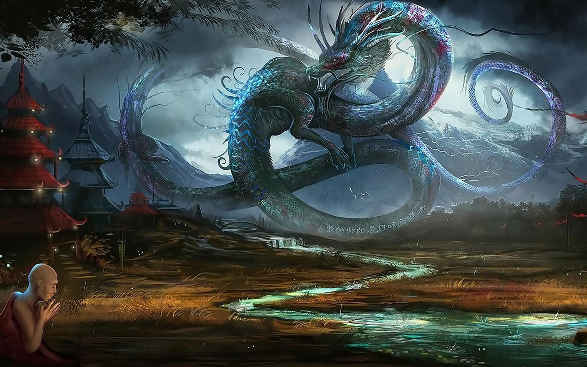 Dragon in ancient China wallpaper   732842