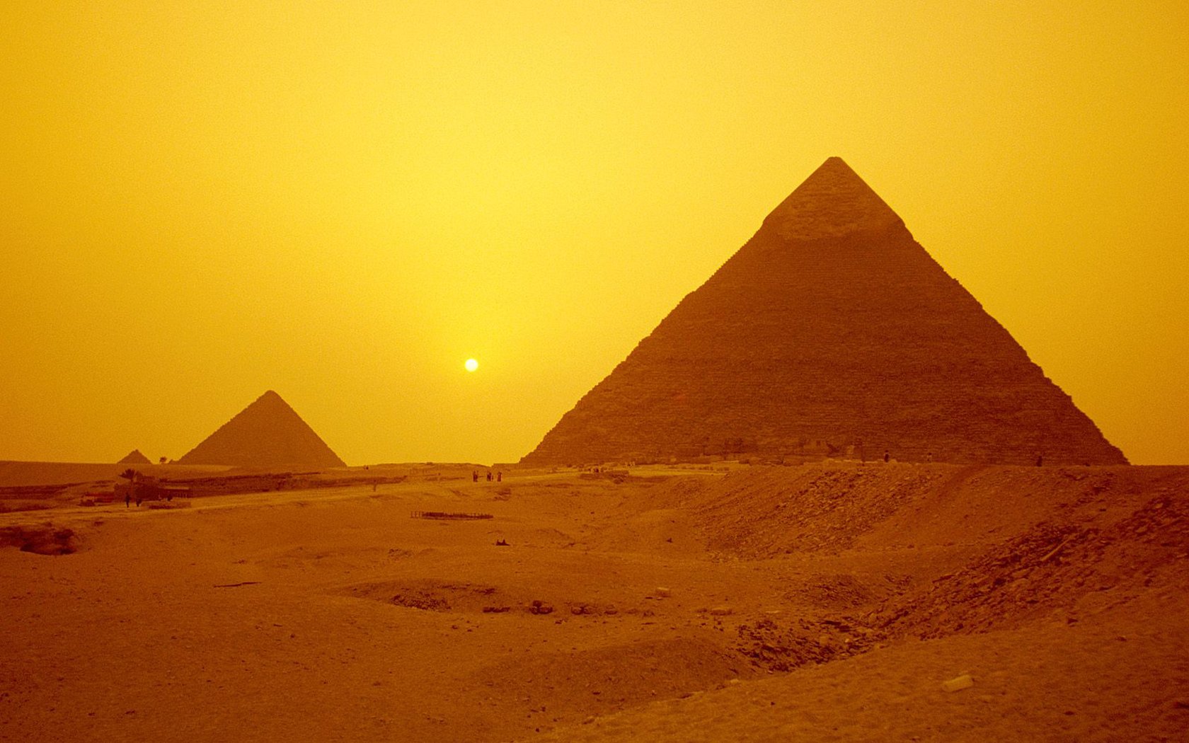 Pyramids Giza Egypt Background For Powerpoint Miscellaneous